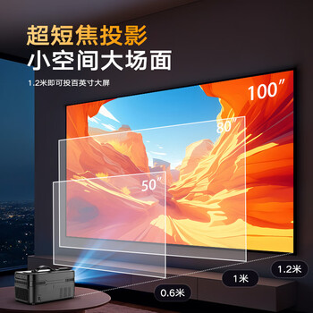 MAGCUBIC【超短焦】麦比科HY450C投影仪家用办公京东自营家庭影院投影电视一体(光学移轴  2G+32G ) MAGCUBIC【超短焦】麦比科HY450C投影仪家用办公京东自营家庭影院投影电视一体(光学移轴  2G+32G )