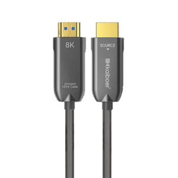 开博尔光纤镀银HDMI线六代光盾铠装工程级8K60hz4k240hz高清线2.1版 ps5电视投影显示器连接线12米