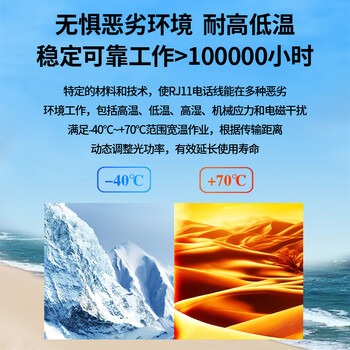 博扬(BOYANG)室内2芯电话线 3类一对无氧铜电缆 2*0.4 RJ11工程语音线缆200米/卷 白色 BY-110-2X-200M-WH 博扬(BOYANG)室内2芯电话线 3类一对无氧铜电缆 2*0.4 RJ11工程语音线缆200米/卷 白色 BY-110-2X-200M-WH