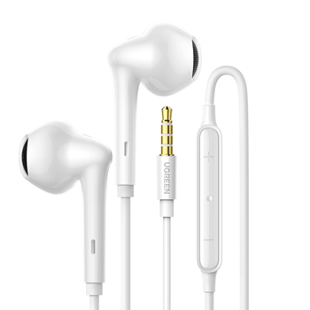 绿联耳机有线半入耳 Hi-Res金标认证3.5mm圆孔适用于华为小米苹果手机电脑吃鸡K歌游戏线控带麦