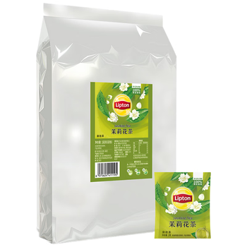 立顿茉莉花茶安徽黄山160g 送礼独立袋泡双囊茶包办公室下午茶2g*80包