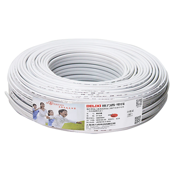 德力西(DELIXI)电线电缆 BVVB1.5平方三芯护套线 家装家用铜芯电线 50米布电线