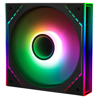 Thermalright(利民) TL-M12R-S 12CM风扇 1500转速PWM S-FDB轴承 幻彩无限镜框 12cm机箱风扇 反出风风扇
