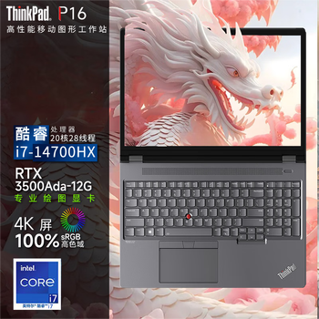 联想ThinkPad P16 2024 Ai 16英寸3D建模移动工作站笔记本 定制（i7-14700HX 128G 2TB RTX3500Ada）