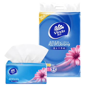 维达（Vinda）【食用油+抽纸】非转本香菜籽油1.8L*3桶+V2182抽纸150抽3包*3提