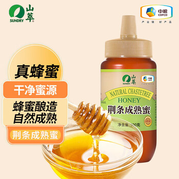 山萃（SUNDRY）中粮蜂蜜 纯正荆条蜂蜜500g 天然成熟蜂蜜 健康营养滋补 节日福利