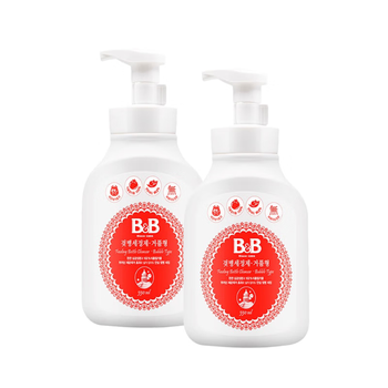 保宁B&B母婴洗护去水垢果蔬清洗泡沫500ml*2瓶装 婴儿宝宝奶瓶清洁剂