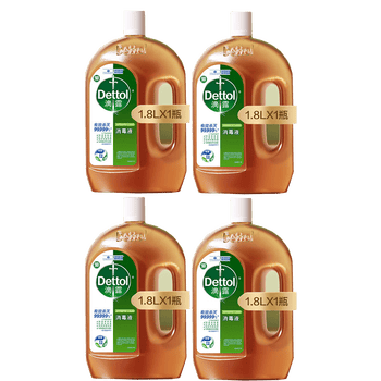 滴露消毒液【热销TOP】消毒液1.8L强效除菌家庭健康×4瓶
