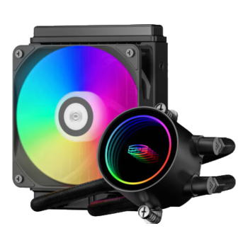 超频三（PCCOOLER）巨浪120 DA120 CPU一体式水冷散热器ARGB/幻彩灯光/一体式/支持1200/1700/AM5/标配硅脂