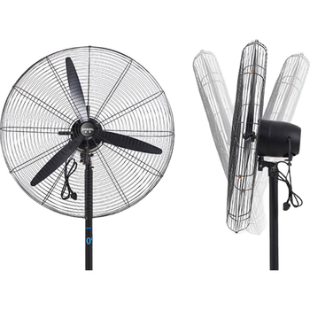 巨成云 工业风扇摇头电扇落地扇 大功率工厂风扇 750mm落地扇（塑叶） 一台价