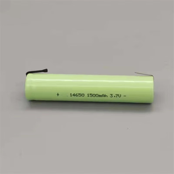 熙久阳 ICR14650 3.7V锂电池对讲机麦克风话筒强光手电筒唱戏机专用果绿色1500 带焊脚（3个）