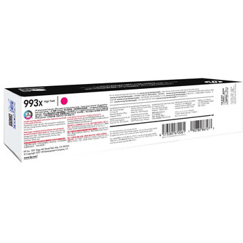 惠普(HP)M0J96AA 993X品红色墨盒(适用750dn/dw/774dn/772dn/dw/777hc/779系列)约16000页 惠普(HP)M0J96AA 993X品红色墨盒(适用750dn/dw/774dn/772dn/dw/777hc/779系列)约16000页