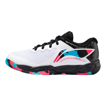 李宁儿童羽毛球鞋贴地飞行2Junior大童专业训练鞋 白/黑色-1 33 