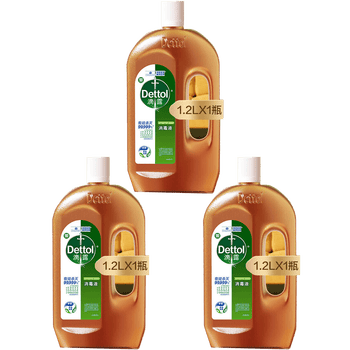 滴露消毒液【热销TOP】消毒液1.2L强效除菌家庭健康×3瓶