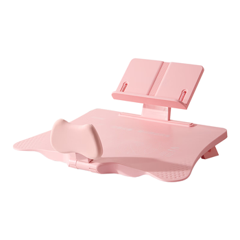 京东京造可调12°儿童写字坐姿矫正器防低头防近视姿势矫正器小学生写作业拉远正姿读写台神器阅读支架 粉