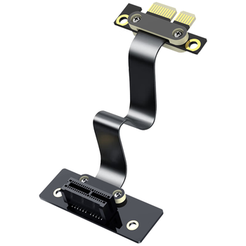 优越者PCI-E X1延长线 PCIe 3.0 网卡/声卡/工控显卡/扩展卡竖装抗干扰20厘米180度转90度C1315A-20CM