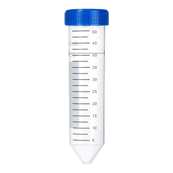 LABSHARK 塑料离心管实验室一次性ep管螺口盖PP材质样品管收集管【50ml】蓝螺尖底25个