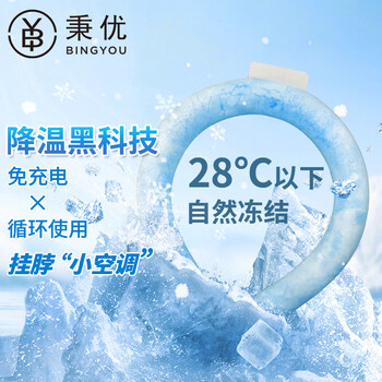 秉优 降温神器冰凉圈 防暑挂脖冰圈冰袋冰环脖军训挂脖颈圈冰脖环项圈