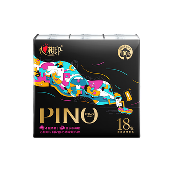 心相印手帕纸巾 品诺 4层6片*18包 加厚面巾纸 不易破餐巾纸 新旧交替发
