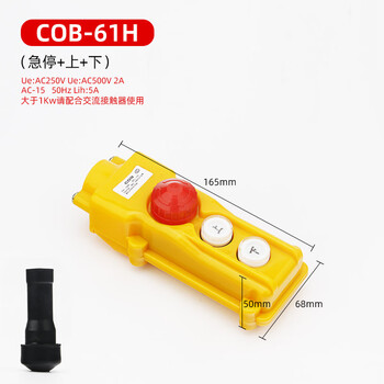 佰达特 COB-61 62 63 64A BH 防雨行车控制开关起重按钮电动葫芦操作手柄 COB-61H（3个）