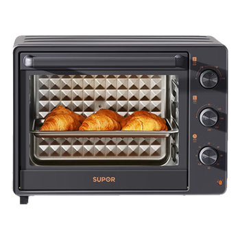 苏泊尔（SUPOR）电烤箱家用炸烤大容量30L 多功能加热定时旋钮操作烘焙专用多层烤位 OJ30A803
