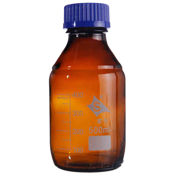 蜀牛 实验室用 玻璃蓝盖试剂瓶 螺口试剂瓶 密封瓶带刻度螺纹口 【10只/盒】透明250ml