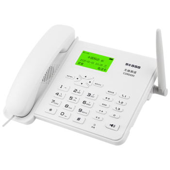 泰丰888全网通4G5G无线插卡座机固定电话机录音移动联通电信广电插卡CORD890F-32G内存卡白色