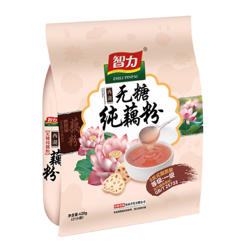 智力无糖纯藕粉420g/袋（20g*21条）未添加糖杭州西湖藕粉早餐代餐粉