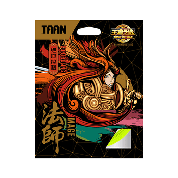 Taan泰昂羽毛球线弹力炫音羽毛球拍线绳王者法师拼色白/浅蓝一条装