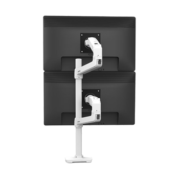 爱格升（ERGOTRON） 40“双屏支架大屏双显示器支架臂电脑显示器显示屏支架显示器增高架电脑桌（45-509-216）白色