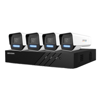海康威视监控摄像头套装4路6T硬盘600万超高清臻全彩夜视POE室内外网线供电手机远程语音对讲K16L-T