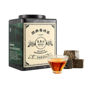 長盛川茶叶黑茶 经典青砖茶180g罐装 2019年老料内蒙奶茶砖茶切块自己喝