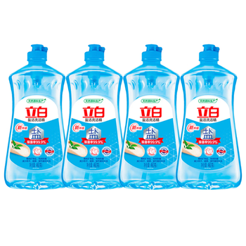 立白洗洁精 盐洁精460g*4瓶 家用企业批发团购果蔬用不伤手