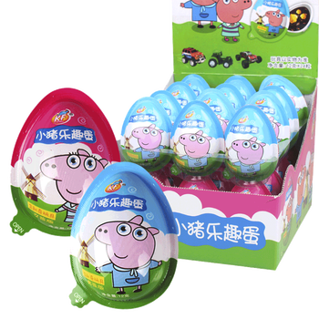 KF萌趣蛋小猪乐趣蛋恐龙蛋24颗\/盒装奇趣蛋巧