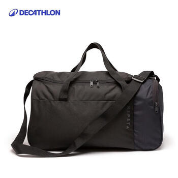 迪卡侬足球单肩包隔层运动包35L-黑色【侧袋可放40码以下鞋】-4002010