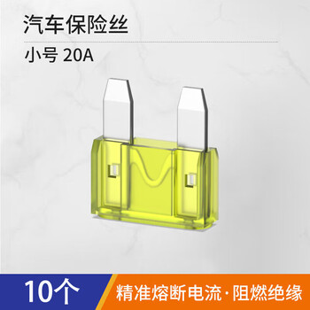 汇君 汽车保险丝保险片车用保险片插片4S店保险丝管套装 小号20A-10片