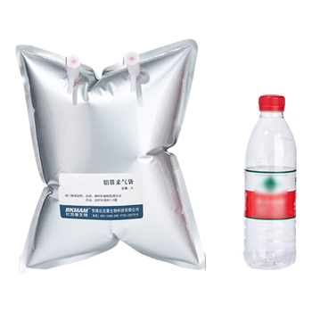 比克曼生物（BKMAM）铝箔采气袋气体采样袋收集袋单双阀PP阀门实验室气体收集装置 【双阀3L】24*30cm 1个 