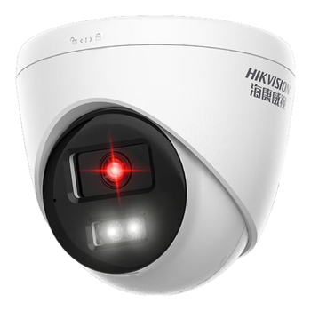 HIKVISION海康威视监控摄像头300万家用全彩夜视poe供电AI人形检测语音对讲商超室内半球K33HV2-LT 2.8MM