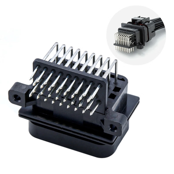 正鑫远 电气汽车线束接插件连接器母插头 34孔4卡槽弯针6437288-2