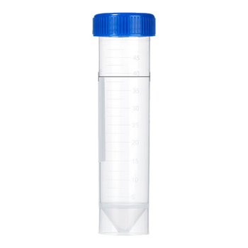 LABSHARK 塑料离心管实验室一次性ep管螺口盖PP材质样品管收集管【50mL】蓝螺可立25个