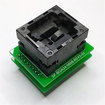正鑫远 BGA24转DIP16烧录座,SF-BGA24-B55A,B64A引脚阵列5*5