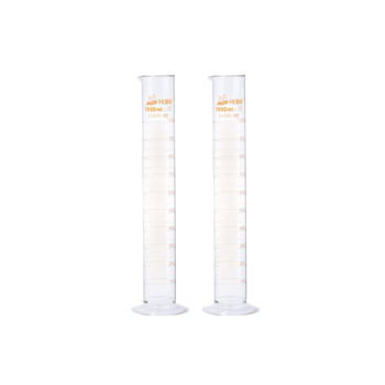 化科 实验室用 玻璃量筒实验加厚 大容量带刻度 直筒型化学生物实验量器 精密量筒 100ml，8个/盒 