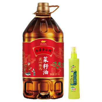 金龙鱼【夏日清凉组合】喷雾止痒花露水80ml+金龙鱼外婆乡小榨菜籽油5L