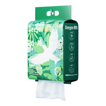 德佑悬挂式洗脸巾160抽*1提 加大加厚一次性干湿两用卸妆绵柔洁面纸巾