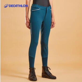 迪卡侬儿童硅胶马裤春夏马术服装骑马裤马术裤马术运动4114198