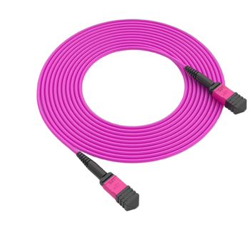 良浦 多模万兆MPO-MPO12芯OM4光纤跳线 40G/100G/200G模块用跳纤5米 MPO-MT12-5M