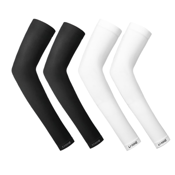 李宁（LI-NING）冰袖【四只装】防晒袖套男女冰丝套袖防紫外线冰凉柱袖骑行护手臂