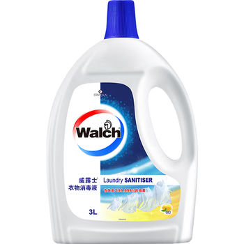 威露士衣物消毒液柠檬3L 内衣裤袜除菌液 杀菌99.9% 除螨 可配洗衣液用