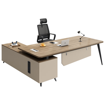 森菲亚老板桌简约现代主管桌办公家具经理室领导办公桌椅组合 1.6米