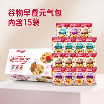家乐氏早餐水果坚果麦片独立小包装办公室下午茶点酸奶谷物脆525g礼盒